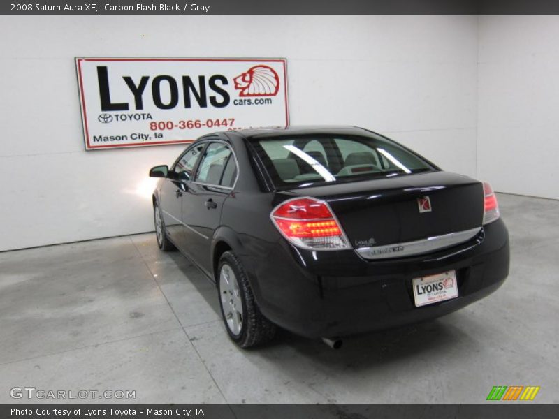 Carbon Flash Black / Gray 2008 Saturn Aura XE