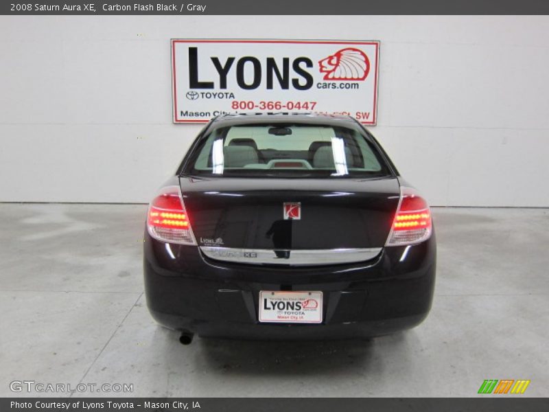 Carbon Flash Black / Gray 2008 Saturn Aura XE