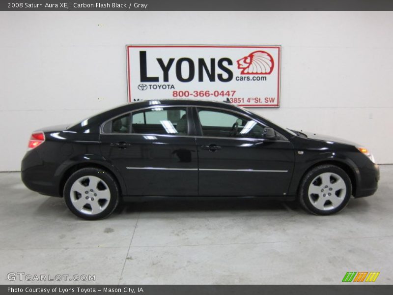 Carbon Flash Black / Gray 2008 Saturn Aura XE