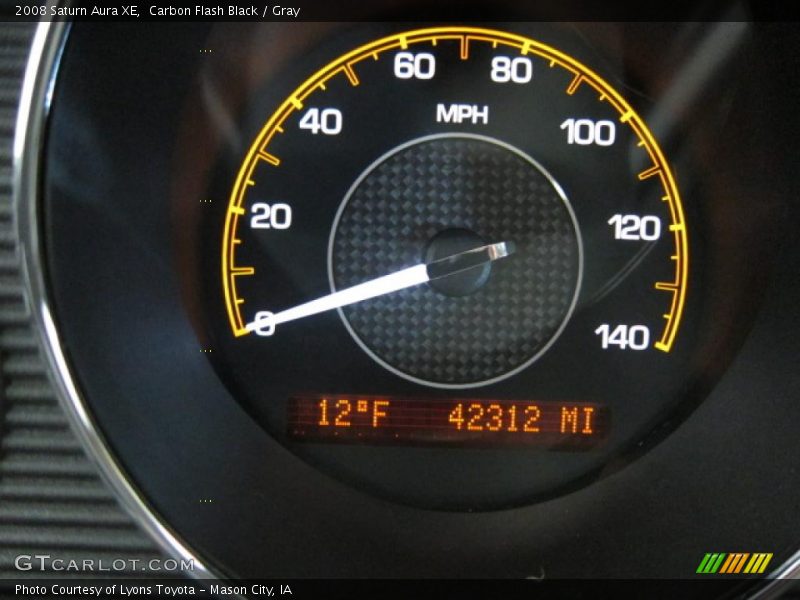Carbon Flash Black / Gray 2008 Saturn Aura XE