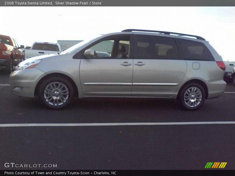 Silver Shadow Pearl / Stone 2008 Toyota Sienna Limited