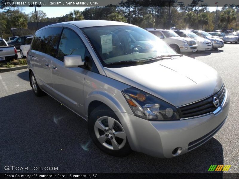 Radiant Silver Metallic / Gray 2008 Nissan Quest 3.5
