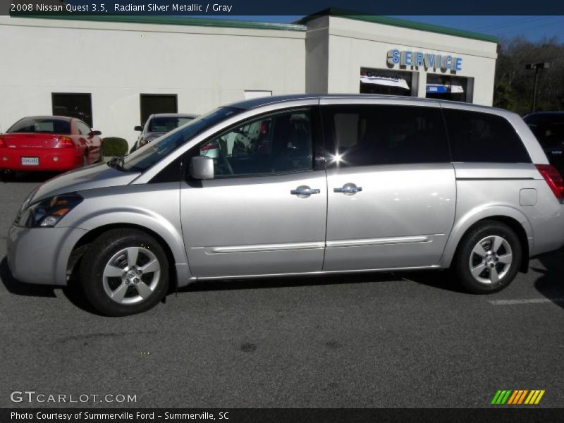 Radiant Silver Metallic / Gray 2008 Nissan Quest 3.5