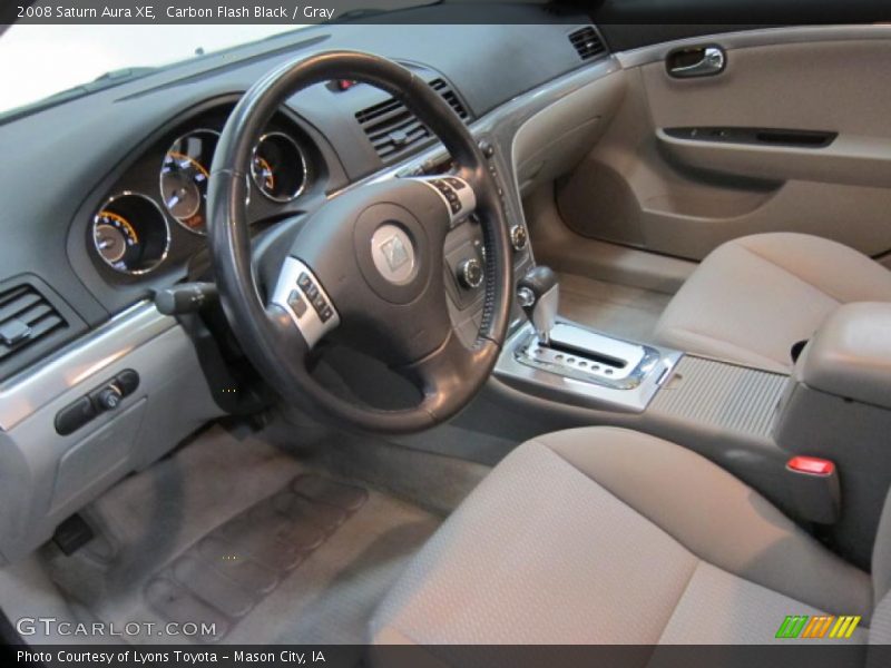 Carbon Flash Black / Gray 2008 Saturn Aura XE