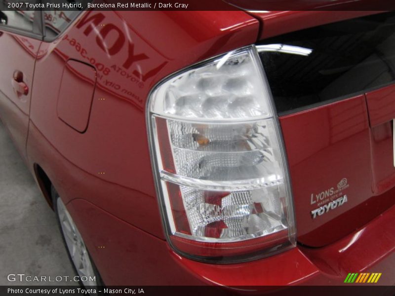 Barcelona Red Metallic / Dark Gray 2007 Toyota Prius Hybrid