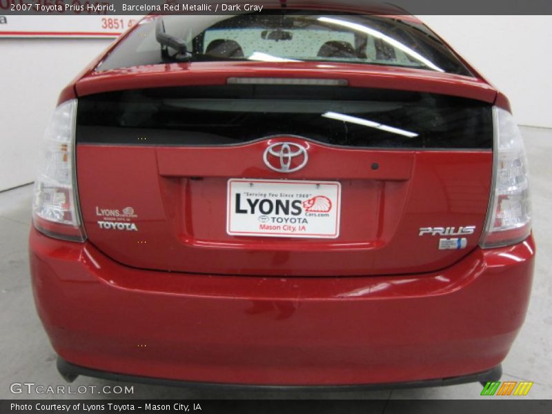 Barcelona Red Metallic / Dark Gray 2007 Toyota Prius Hybrid