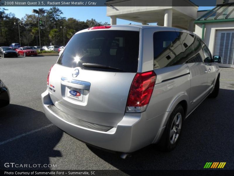 Radiant Silver Metallic / Gray 2008 Nissan Quest 3.5