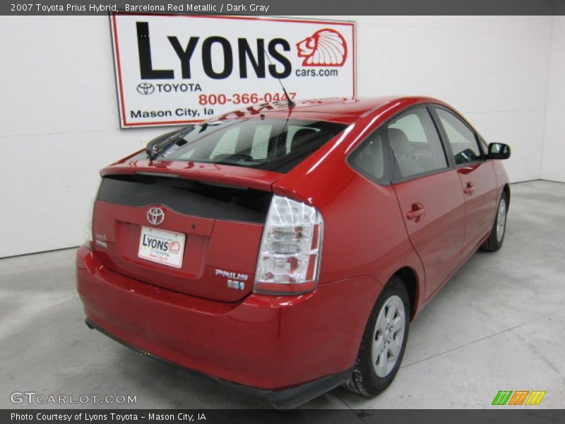 Barcelona Red Metallic / Dark Gray 2007 Toyota Prius Hybrid