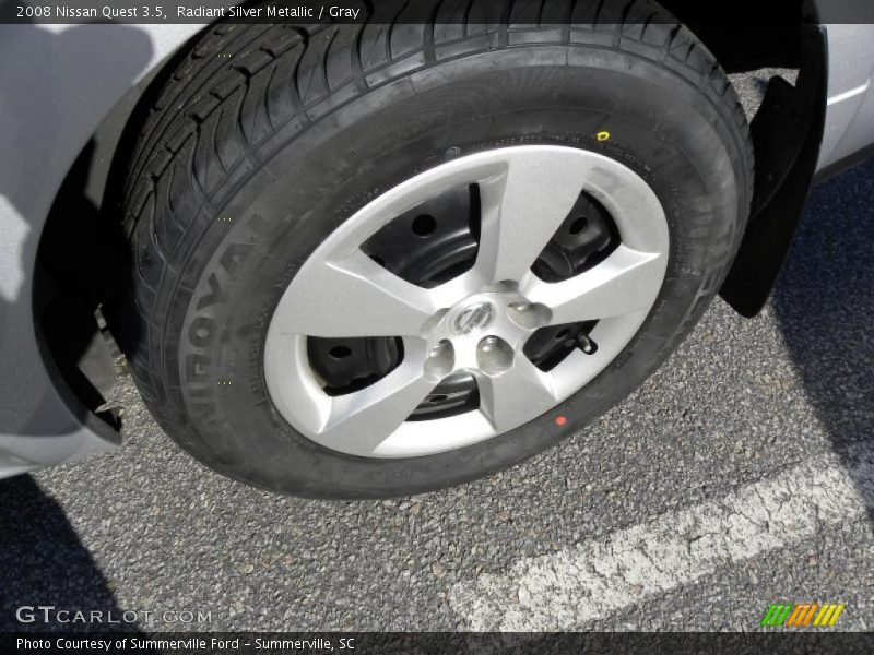 Radiant Silver Metallic / Gray 2008 Nissan Quest 3.5