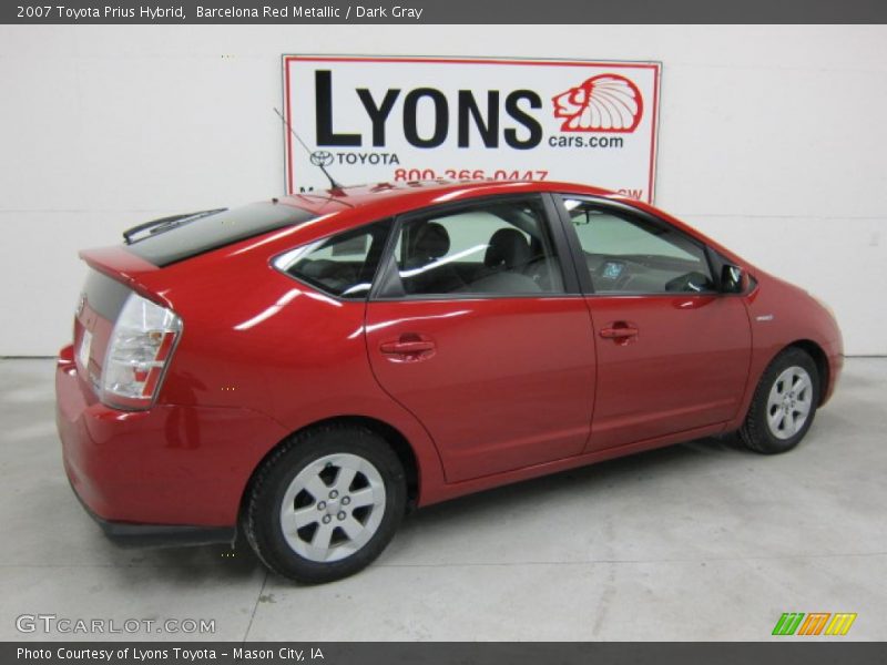 Barcelona Red Metallic / Dark Gray 2007 Toyota Prius Hybrid