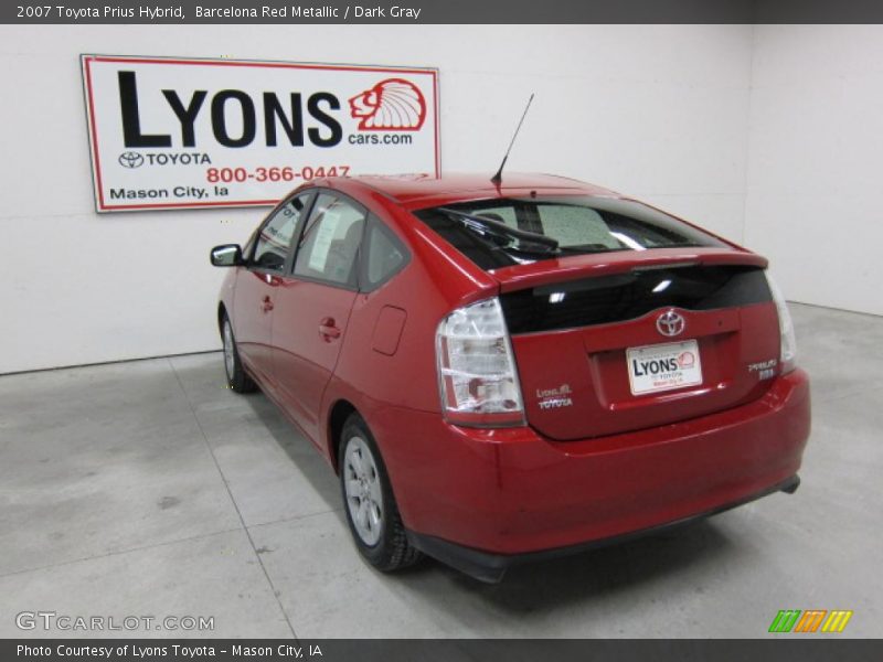 Barcelona Red Metallic / Dark Gray 2007 Toyota Prius Hybrid