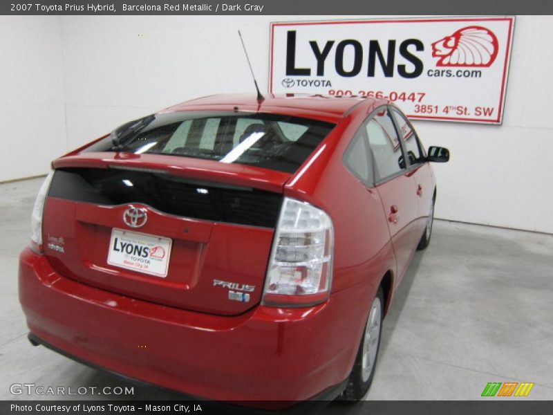 Barcelona Red Metallic / Dark Gray 2007 Toyota Prius Hybrid