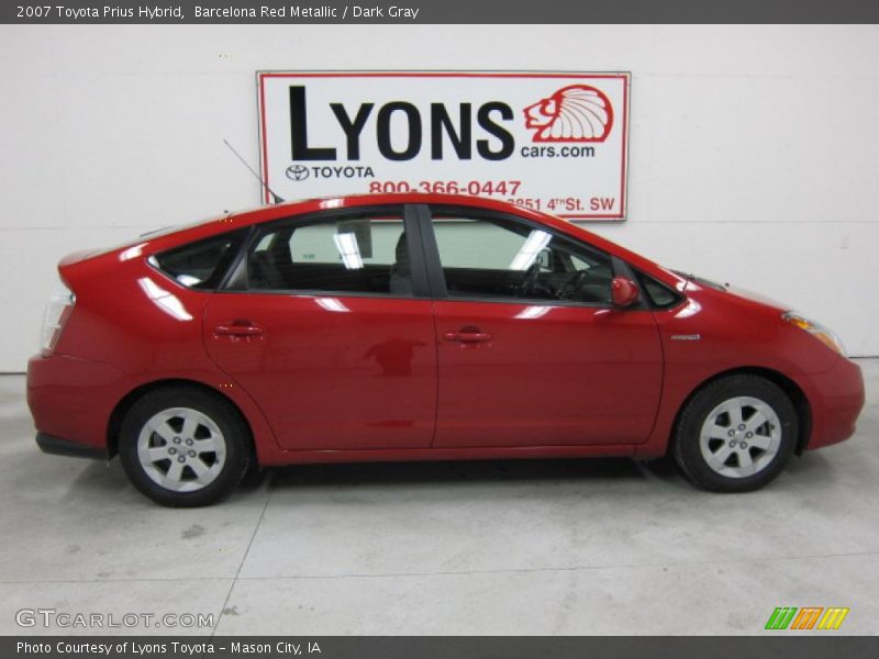 Barcelona Red Metallic / Dark Gray 2007 Toyota Prius Hybrid