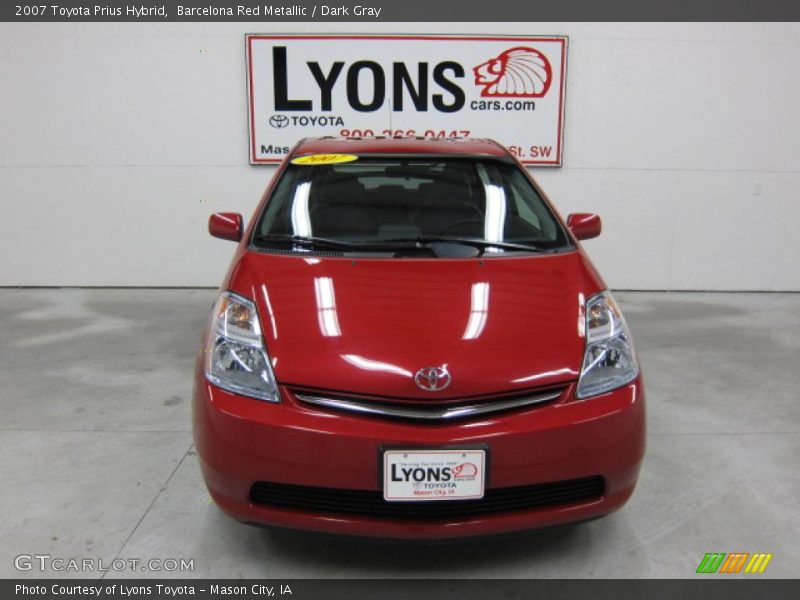 Barcelona Red Metallic / Dark Gray 2007 Toyota Prius Hybrid