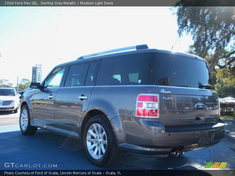 Sterling Grey Metallic / Medium Light Stone 2009 Ford Flex SEL