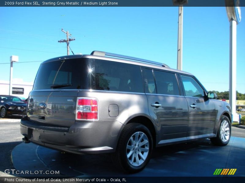 Sterling Grey Metallic / Medium Light Stone 2009 Ford Flex SEL