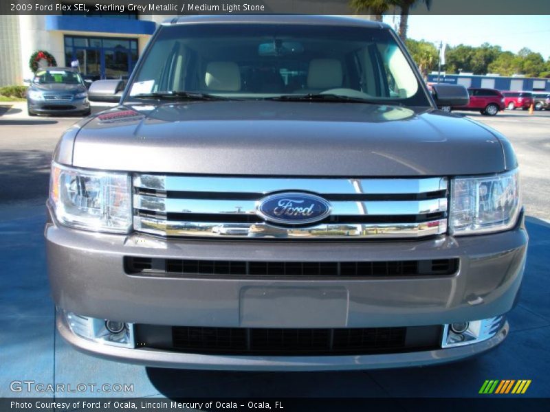 Sterling Grey Metallic / Medium Light Stone 2009 Ford Flex SEL