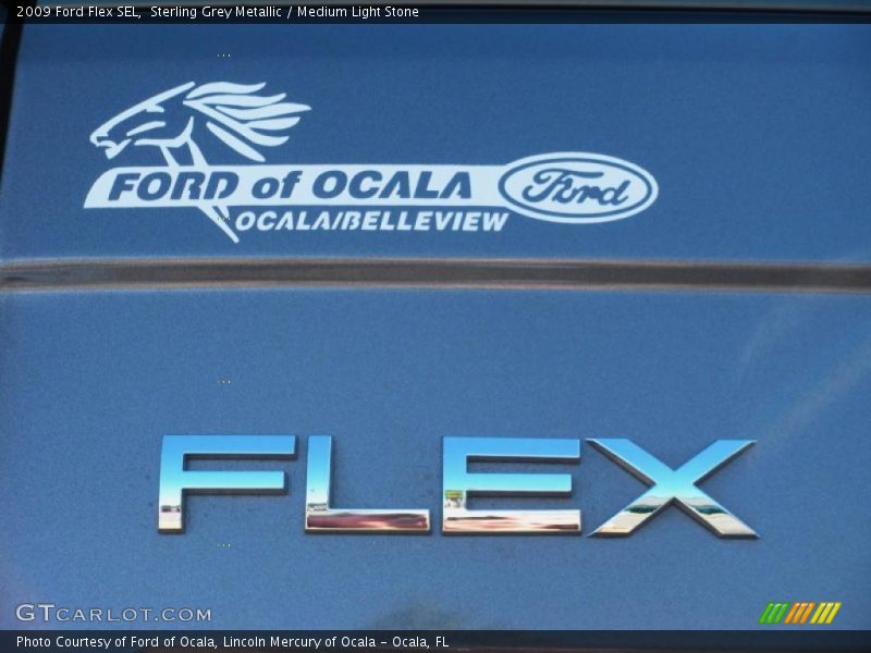 Sterling Grey Metallic / Medium Light Stone 2009 Ford Flex SEL