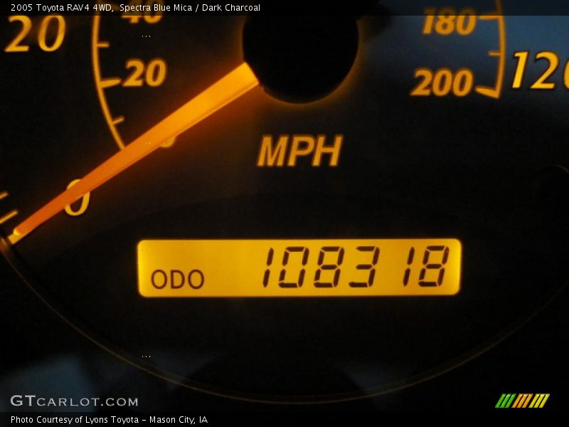 Spectra Blue Mica / Dark Charcoal 2005 Toyota RAV4 4WD