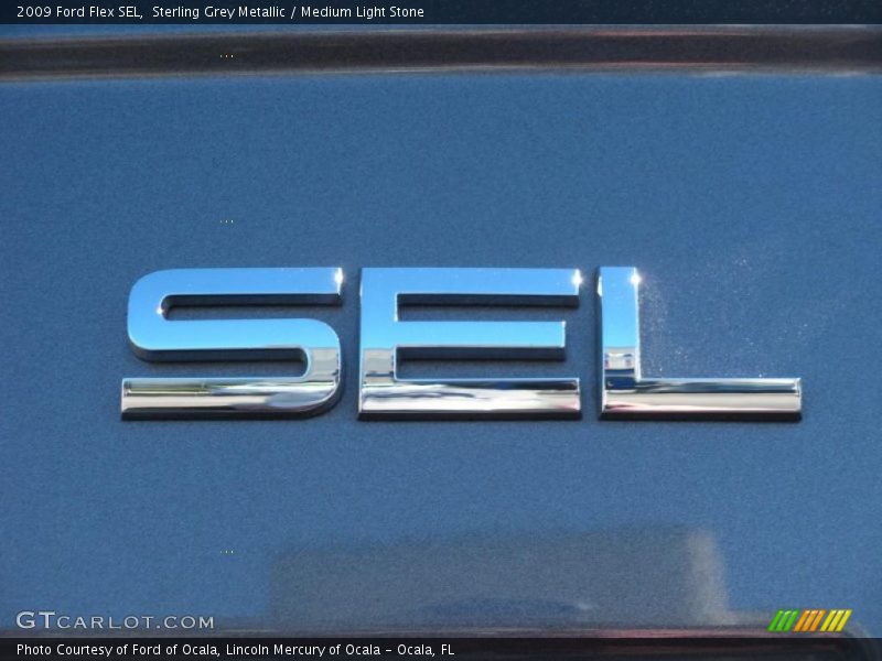 Sterling Grey Metallic / Medium Light Stone 2009 Ford Flex SEL