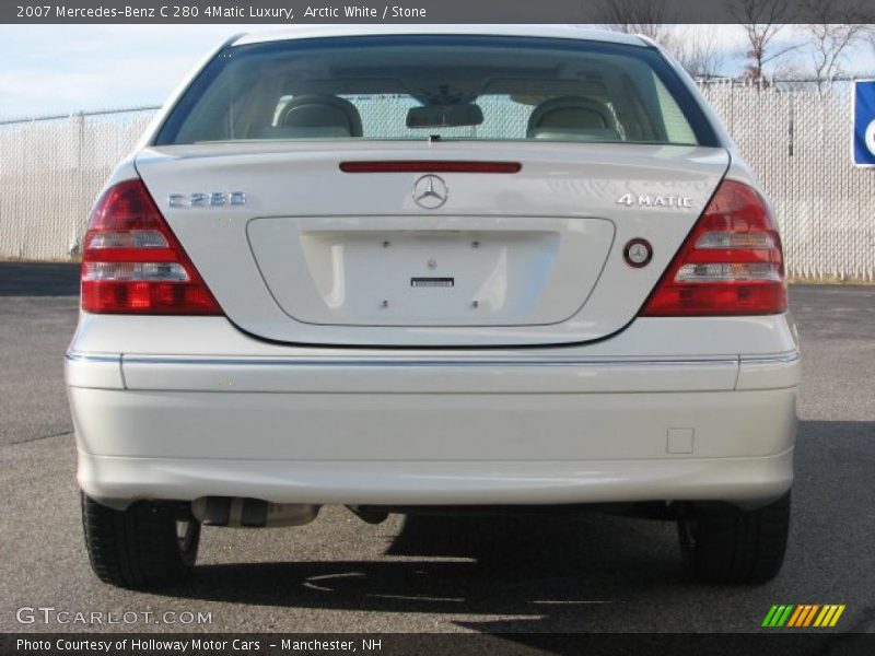 Arctic White / Stone 2007 Mercedes-Benz C 280 4Matic Luxury