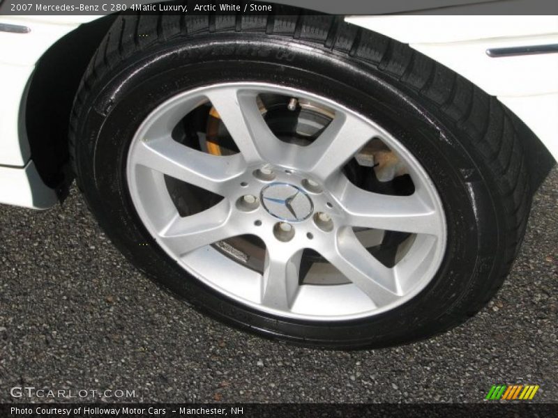 Arctic White / Stone 2007 Mercedes-Benz C 280 4Matic Luxury