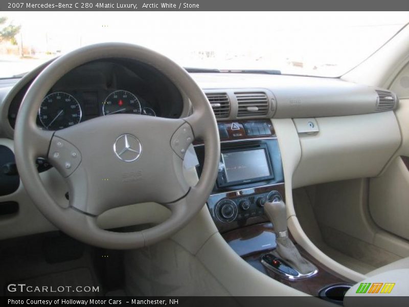 Arctic White / Stone 2007 Mercedes-Benz C 280 4Matic Luxury