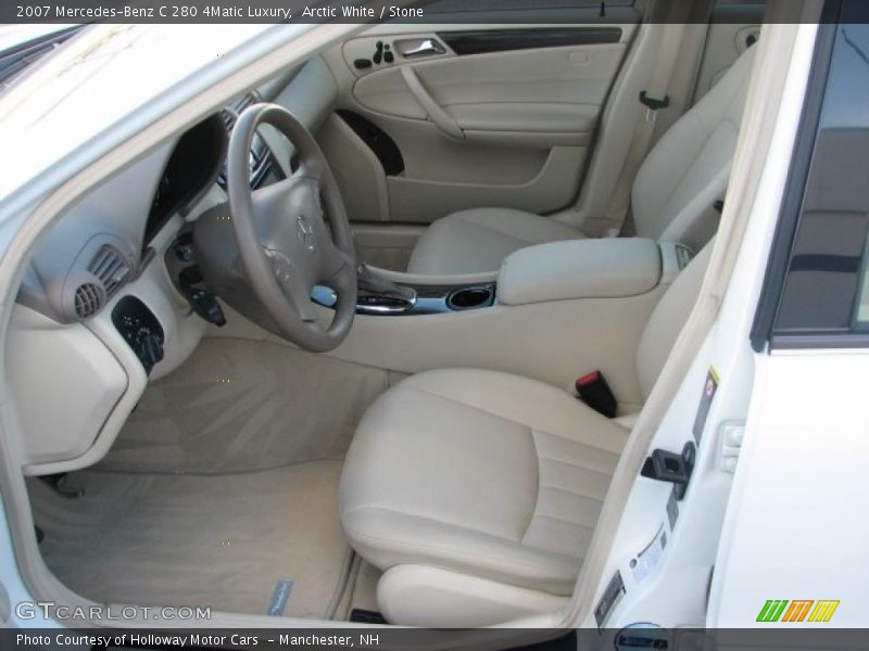 Arctic White / Stone 2007 Mercedes-Benz C 280 4Matic Luxury