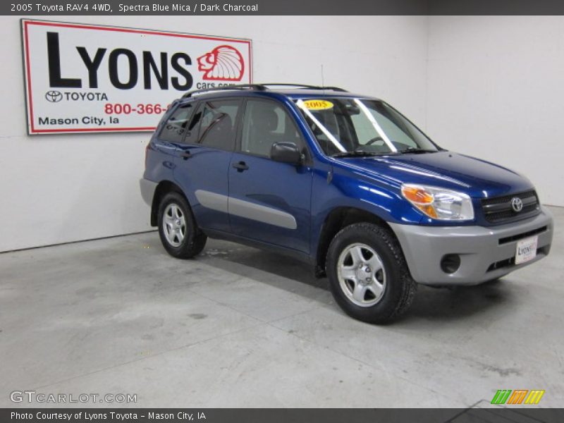 Spectra Blue Mica / Dark Charcoal 2005 Toyota RAV4 4WD