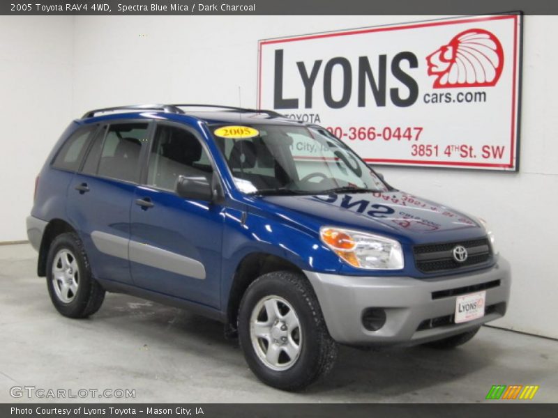 Spectra Blue Mica / Dark Charcoal 2005 Toyota RAV4 4WD