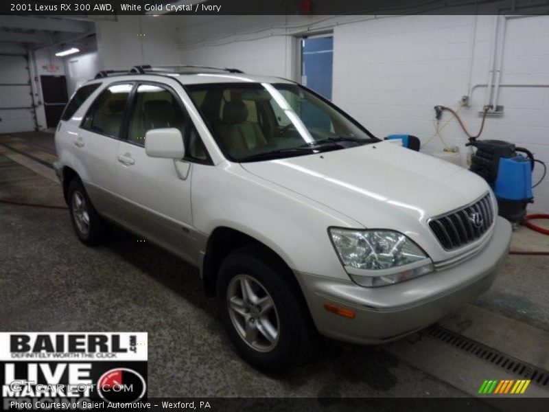 White Gold Crystal / Ivory 2001 Lexus RX 300 AWD