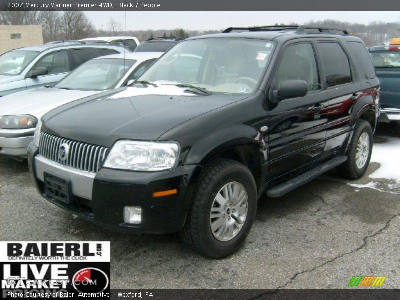 Black / Pebble 2007 Mercury Mariner Premier 4WD