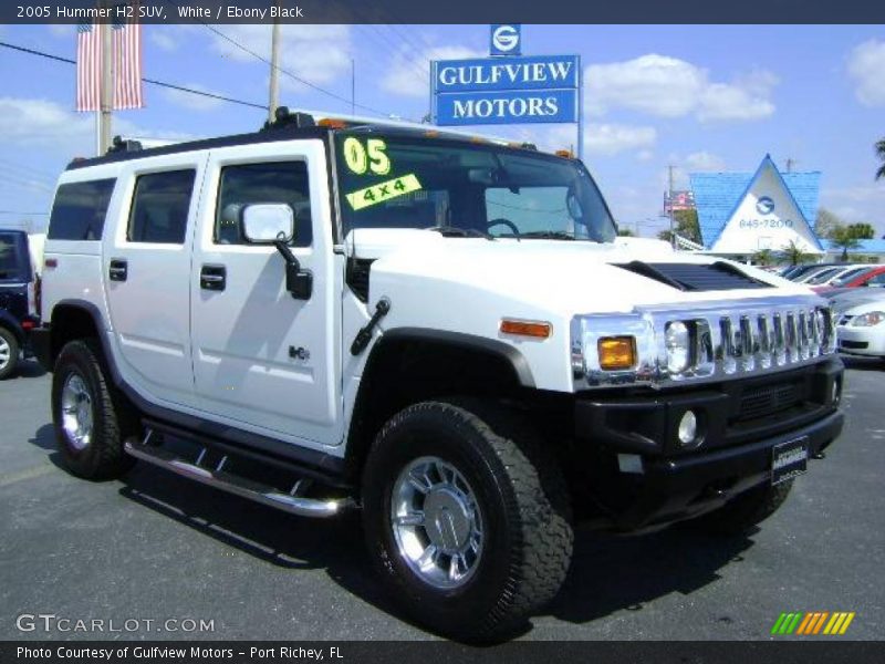 White / Ebony Black 2005 Hummer H2 SUV