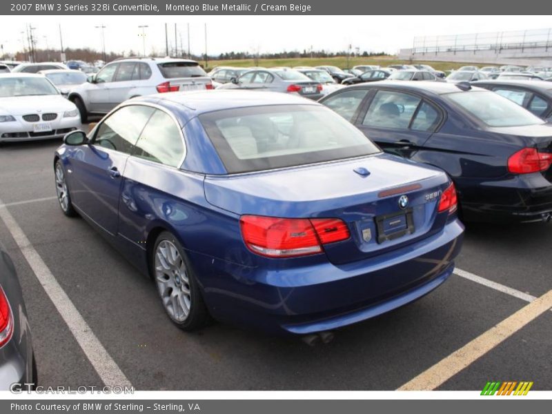 Montego Blue Metallic / Cream Beige 2007 BMW 3 Series 328i Convertible