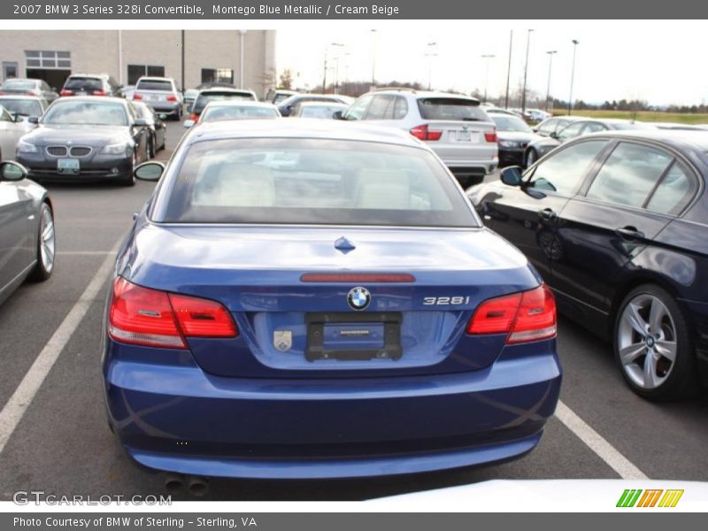 Montego Blue Metallic / Cream Beige 2007 BMW 3 Series 328i Convertible