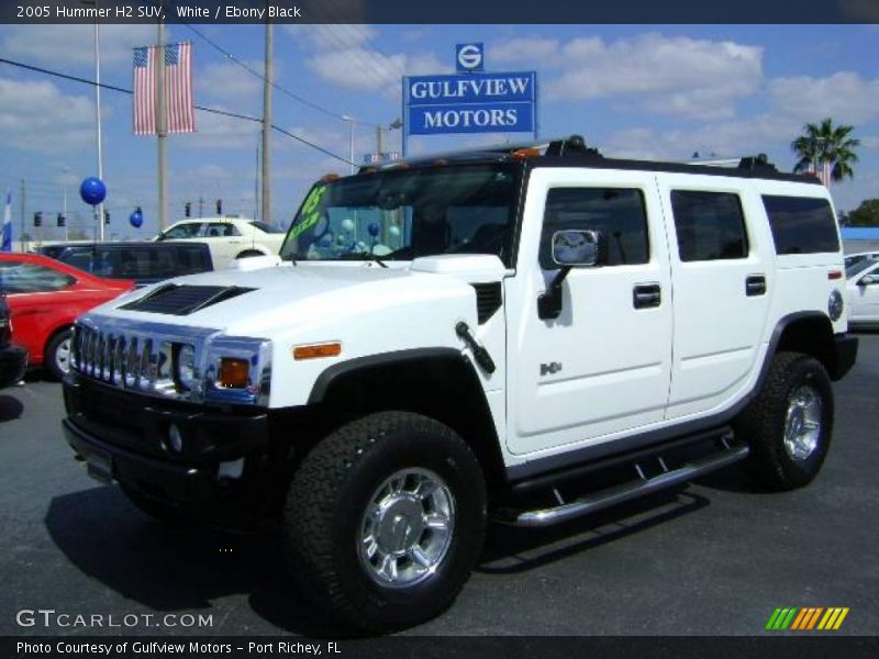 White / Ebony Black 2005 Hummer H2 SUV