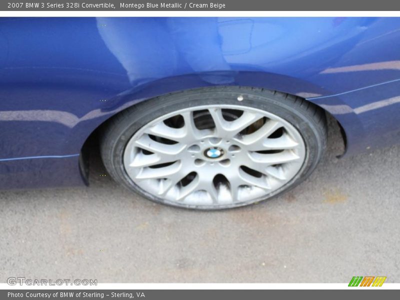 Montego Blue Metallic / Cream Beige 2007 BMW 3 Series 328i Convertible