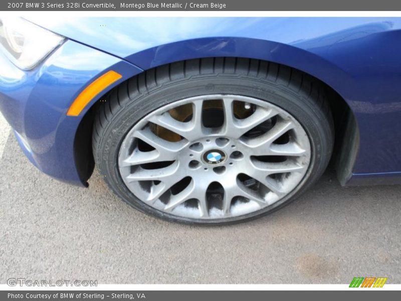 Montego Blue Metallic / Cream Beige 2007 BMW 3 Series 328i Convertible