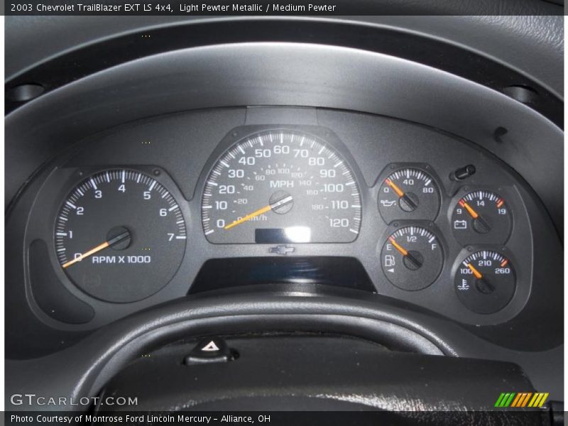 Light Pewter Metallic / Medium Pewter 2003 Chevrolet TrailBlazer EXT LS 4x4