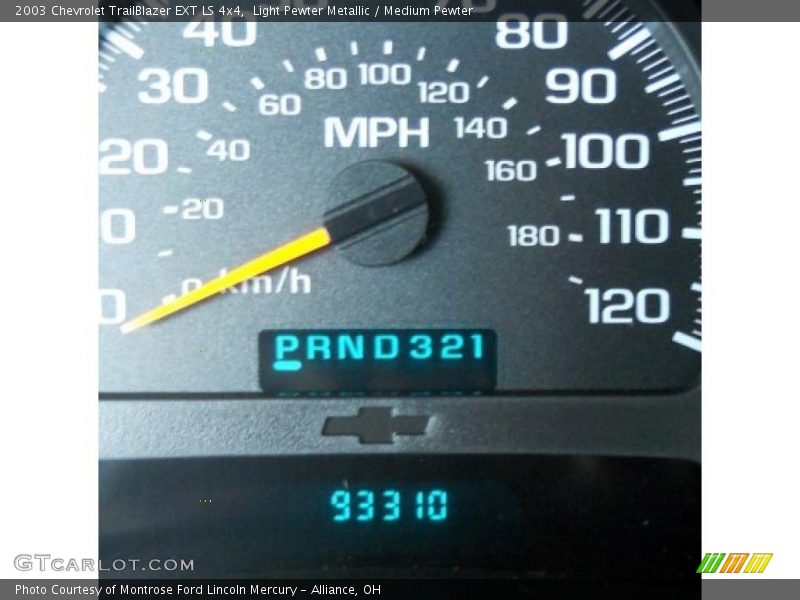 Light Pewter Metallic / Medium Pewter 2003 Chevrolet TrailBlazer EXT LS 4x4