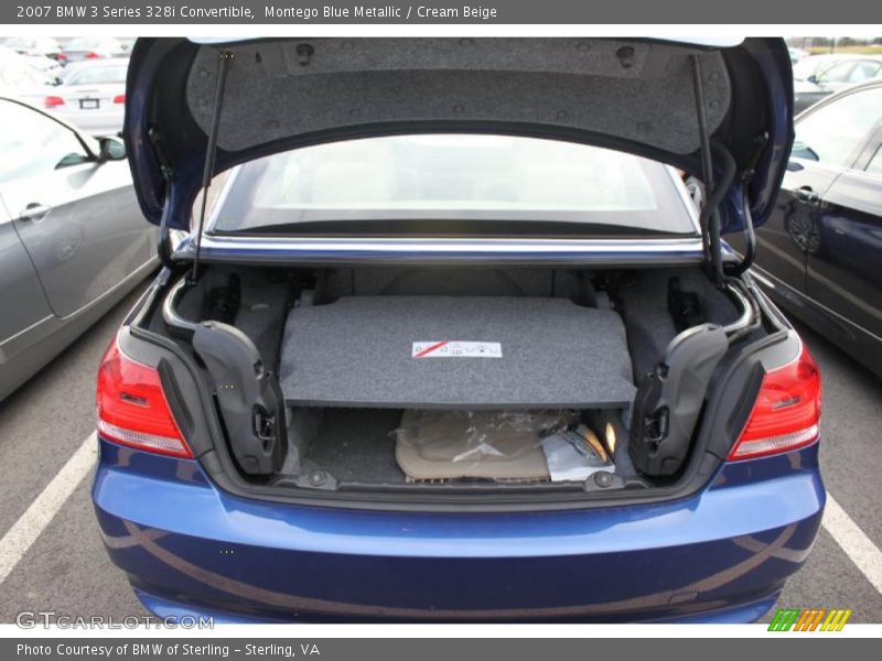 Montego Blue Metallic / Cream Beige 2007 BMW 3 Series 328i Convertible