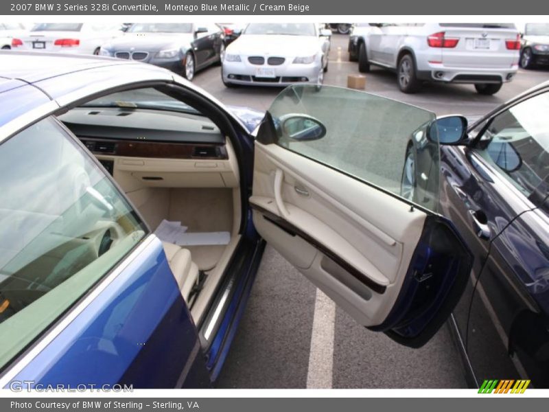 Montego Blue Metallic / Cream Beige 2007 BMW 3 Series 328i Convertible