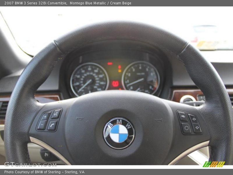 Montego Blue Metallic / Cream Beige 2007 BMW 3 Series 328i Convertible