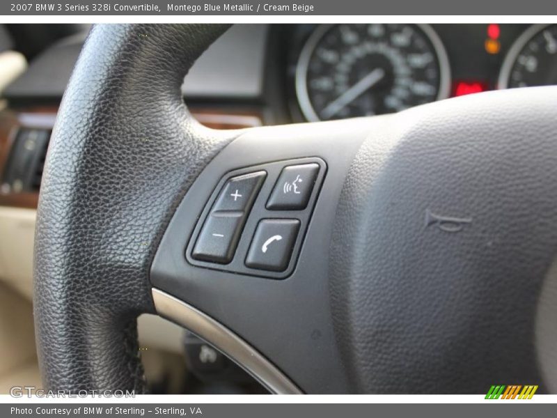 Montego Blue Metallic / Cream Beige 2007 BMW 3 Series 328i Convertible