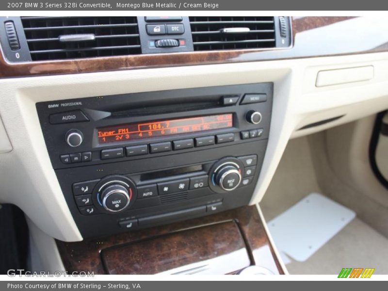 Montego Blue Metallic / Cream Beige 2007 BMW 3 Series 328i Convertible