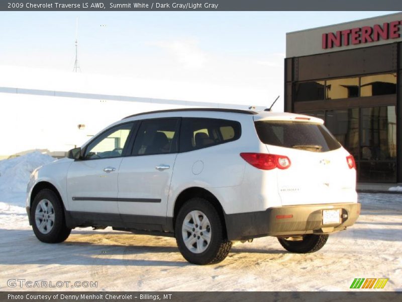 Summit White / Dark Gray/Light Gray 2009 Chevrolet Traverse LS AWD