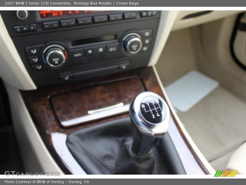 Montego Blue Metallic / Cream Beige 2007 BMW 3 Series 328i Convertible