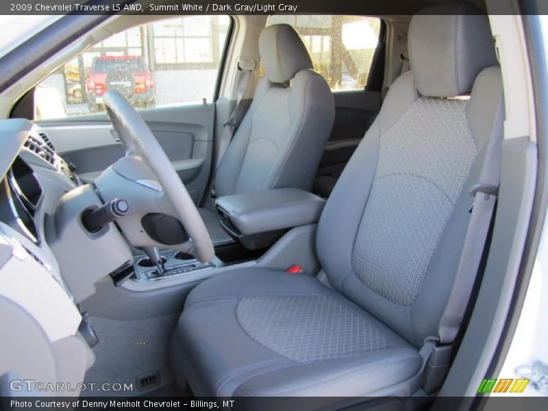 Summit White / Dark Gray/Light Gray 2009 Chevrolet Traverse LS AWD