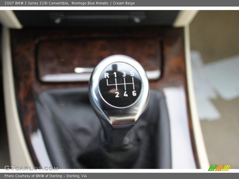 Montego Blue Metallic / Cream Beige 2007 BMW 3 Series 328i Convertible