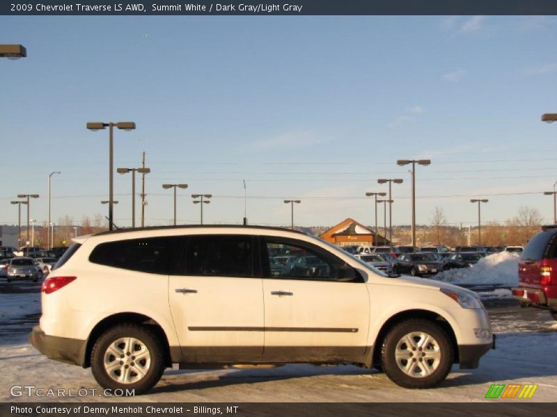Summit White / Dark Gray/Light Gray 2009 Chevrolet Traverse LS AWD